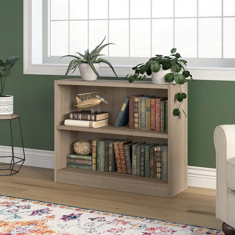 Universal Small 2 Shelf Bookcase Storage by