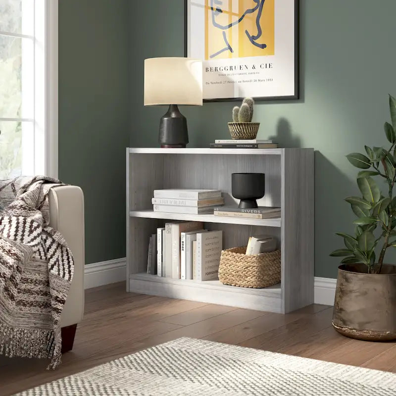 Universal Small 2 Shelf Bookcase Storage by