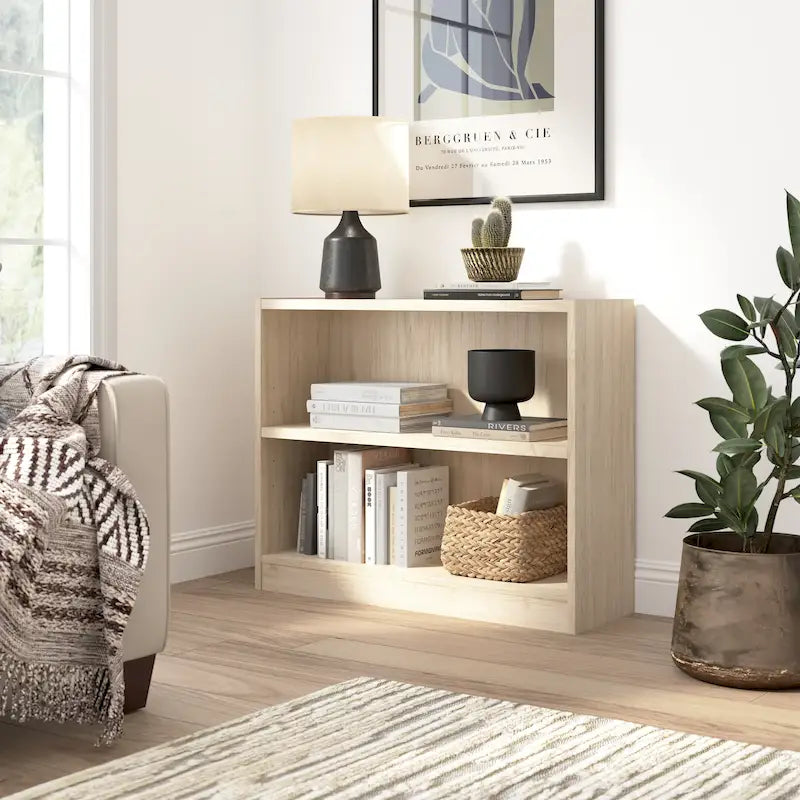Universal Small 2 Shelf Bookcase Storage by