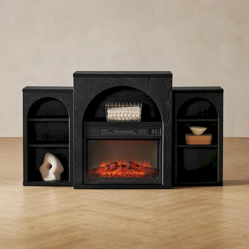 Electric Fireplace Mantel TV Stand