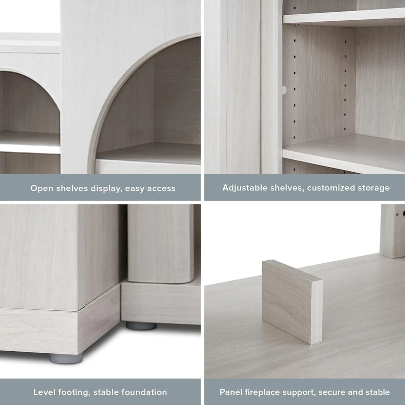 White Arched TV Stand