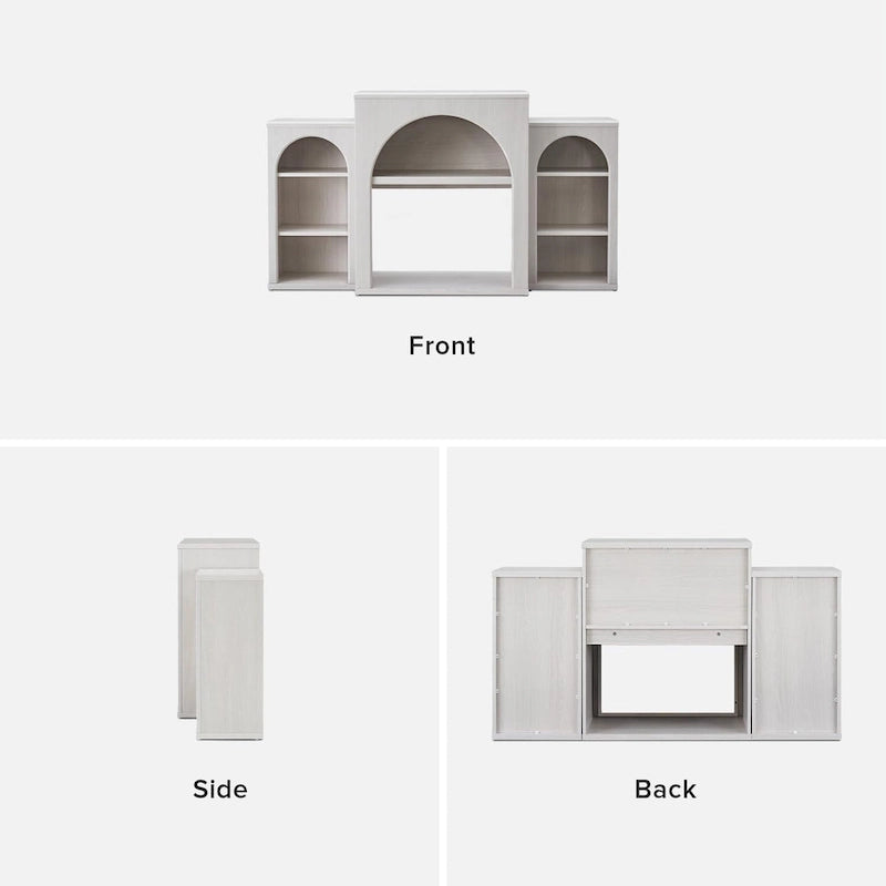 White Arched TV Stand