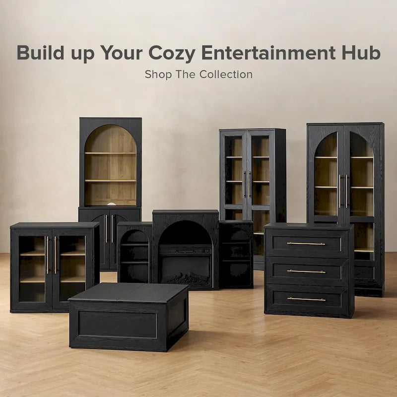 White Arched TV Stand