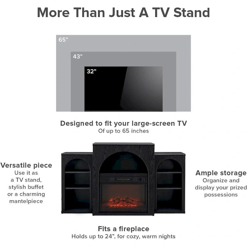White Arched TV Stand