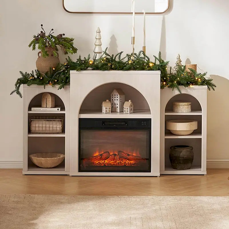 White Arched TV Stand