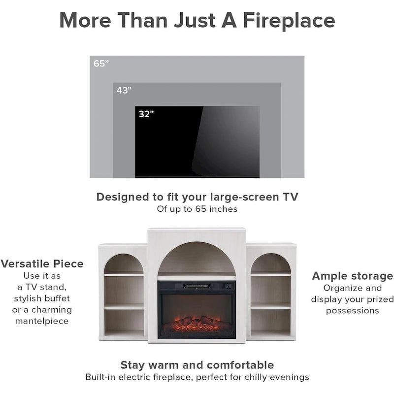 White Arched TV Stand