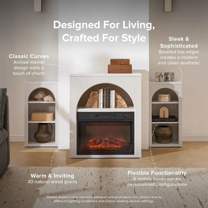 White Arched TV Stand