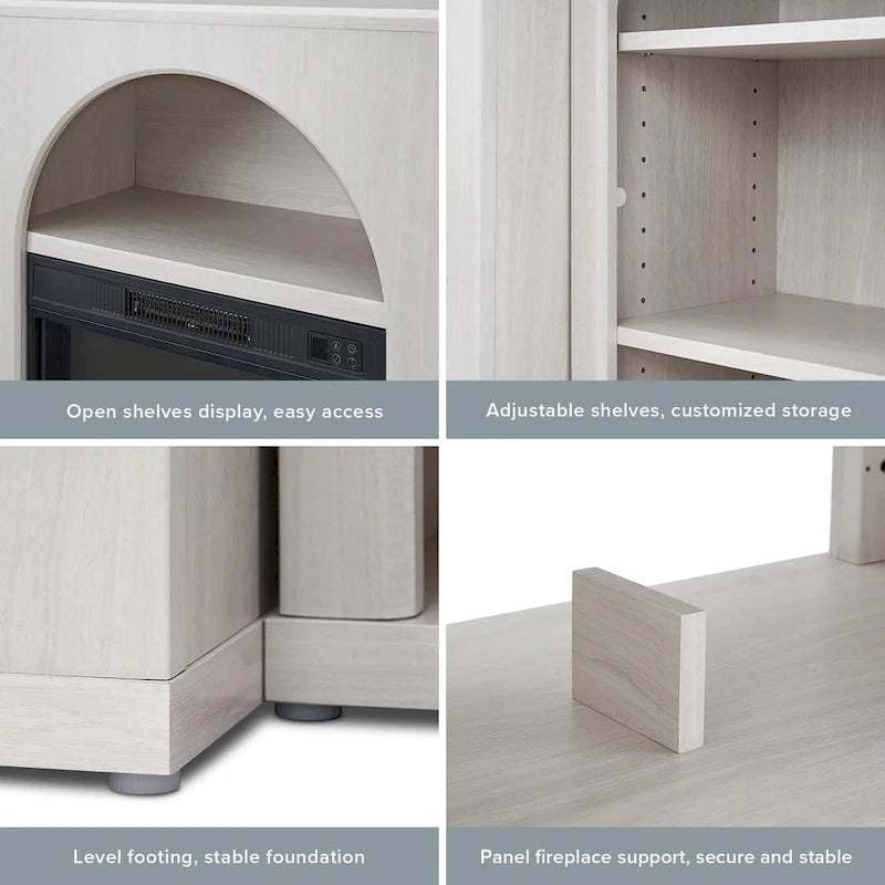 White Arched TV Stand