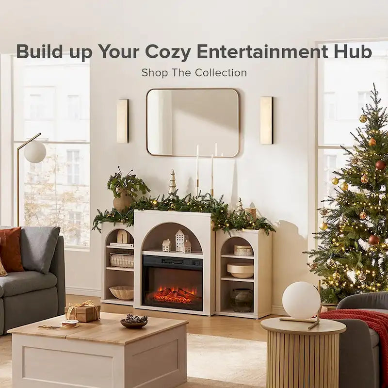 White Arched TV Stand