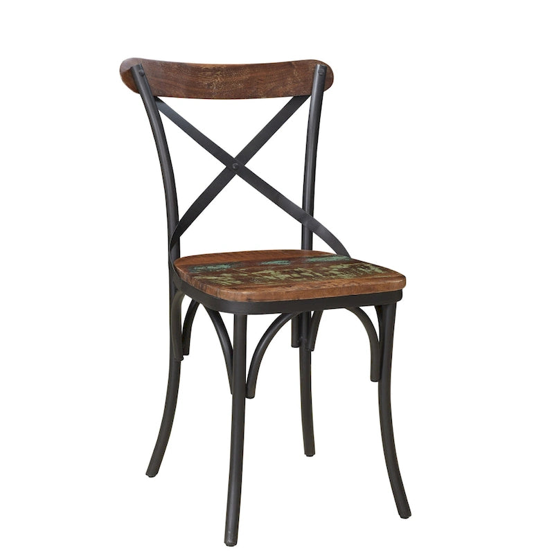 Cross-Back Dining Chairs (Set of 2)