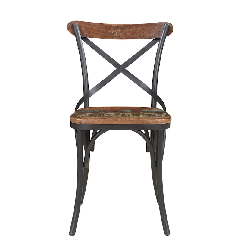 Cross-Back Dining Chairs (Set of 2)