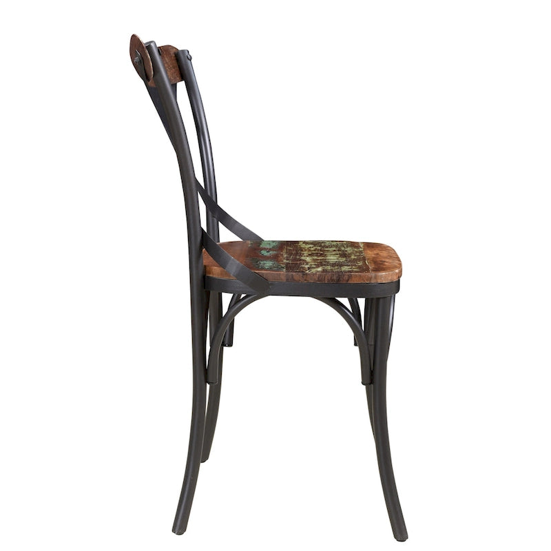 Cross-Back Dining Chairs (Set of 2)