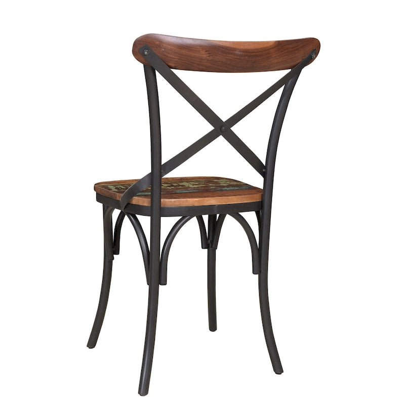 Cross-Back Dining Chairs (Set of 2)