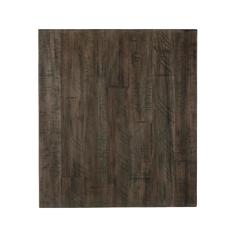 Casual Grayish Brown Rectangular End Table