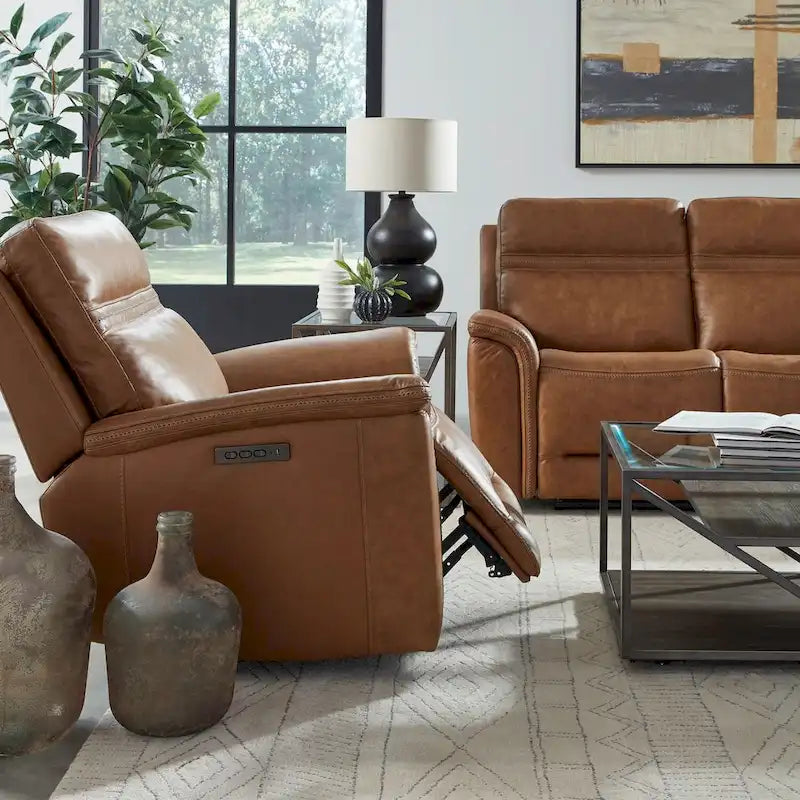 Leather Power Recliner