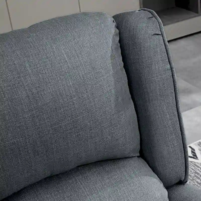 Poltrona massaggiante con schienale alto, riscaldante e vibrante, divano decorativo imbottito reclinabile con schienale reclinabile e telecomando