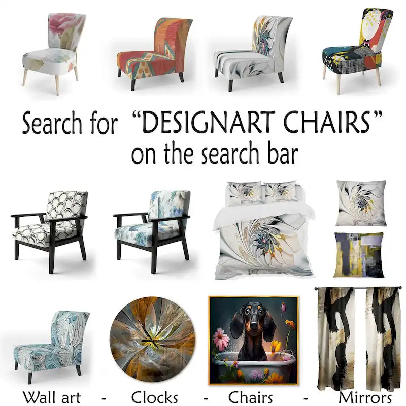 Poltrona decorativa multicolore di tendenza con motivo geometrico imbottito e poltrona con braccioli