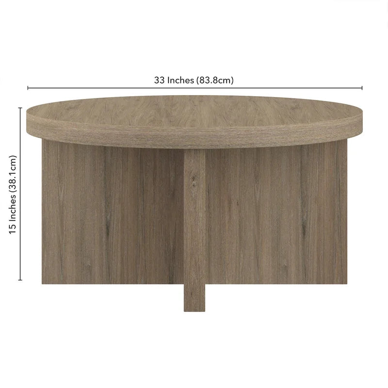 33 Wide Round Coffee Table - 33 Wide