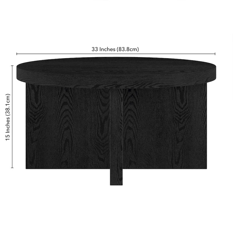 33 Wide Round Coffee Table - 33 Wide