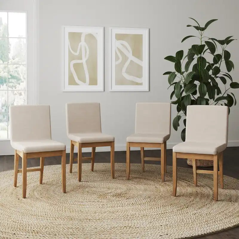 Modern Dining Chair, Upholstered Accent Dining Chair