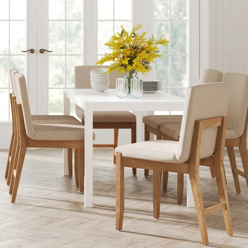Modern Dining Chair, Upholstered Accent Dining Chair