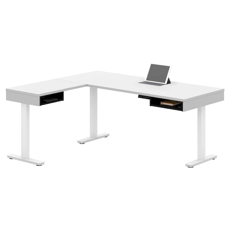 Height Adjustable L-Desk