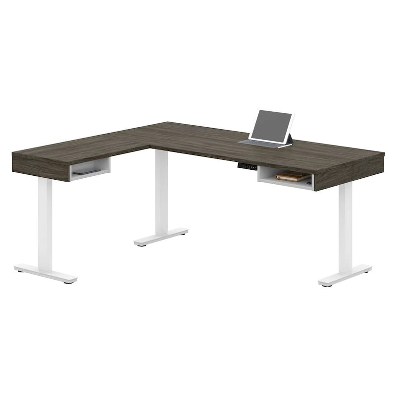 Height Adjustable L-Desk