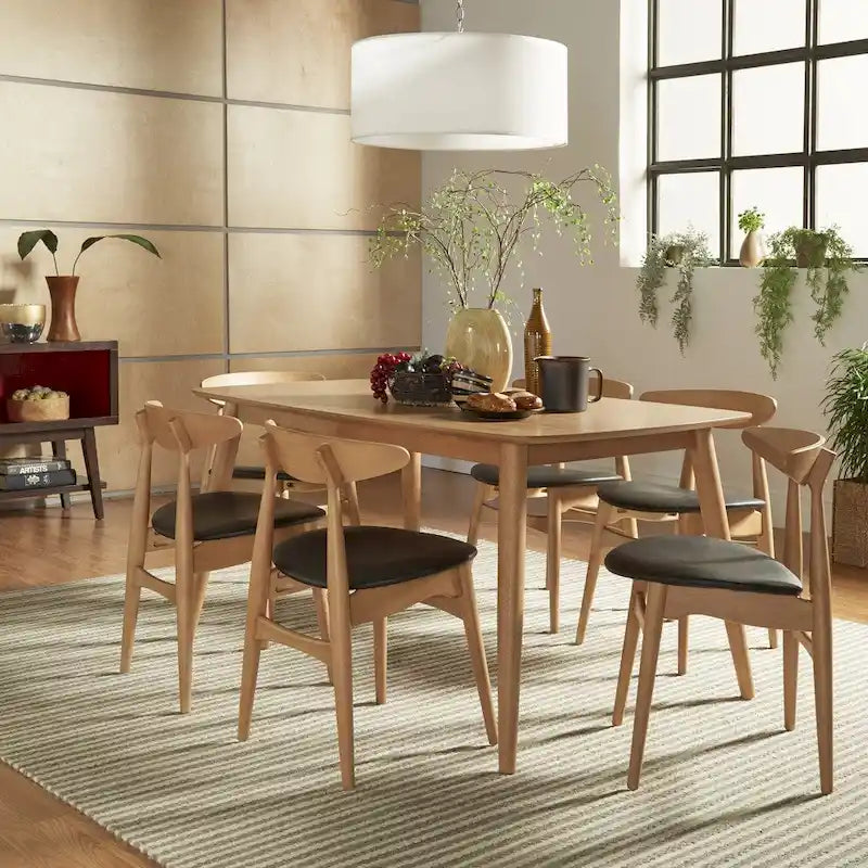 Norwegian Danish Oak Tapered Dining Set