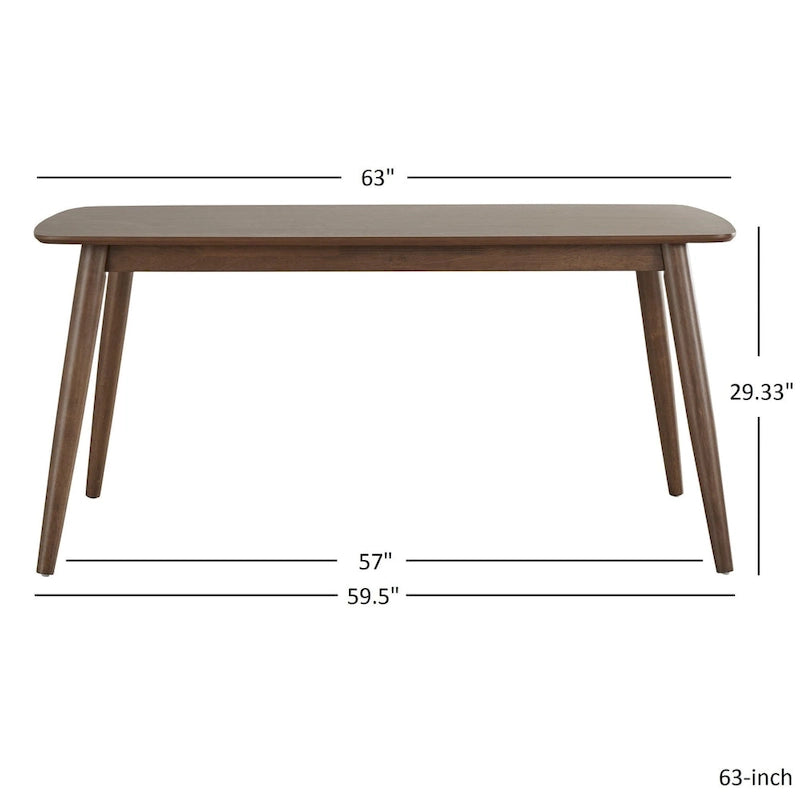 Norwegian Danish Oak Tapered Dining Set