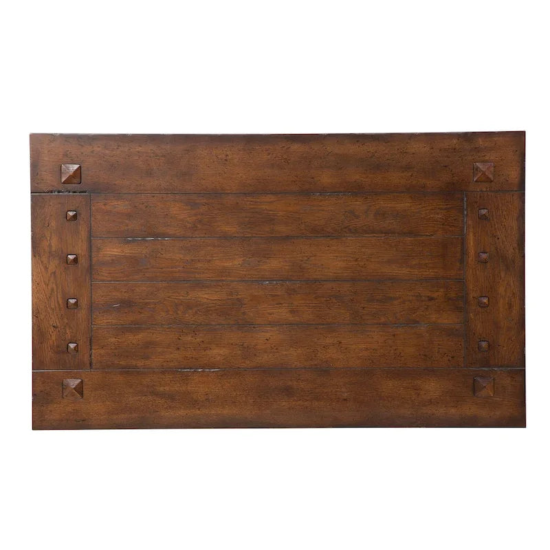 Cocktail Table with Heavy Oak Planked Top