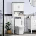 Modern Over The Toilet Storage Cabinet, Double Door Over Toilet Bathroom Organizer