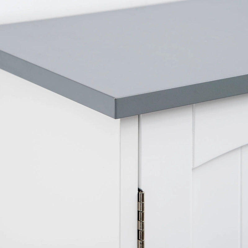 Modern Over The Toilet Storage Cabinet, Double Door Over Toilet Bathroom Organizer