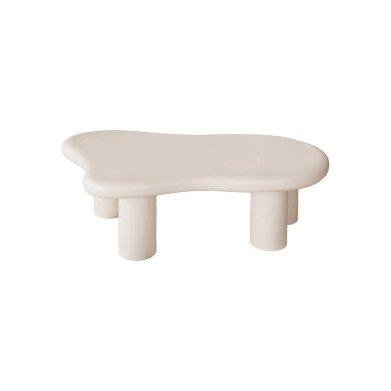 40 Inch Black Cloud Shaped Coffee Table for Living Room